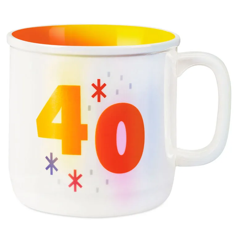 Hallmark 40 Mug, 16 Oz. 3 Hallmark 40 Mug, 16 Oz.