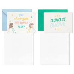 Hallmark Little World Changers™ Assorted Blank Note Cards In Caddy, Pack Of 24 -Hallmark popular shop Assorted Kids Blank Note Cards in Caddy 3SOM1188 03