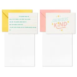Hallmark Little World Changers™ Assorted Blank Note Cards In Caddy, Pack Of 24 -Hallmark popular shop Assorted Kids Blank Note Cards in Caddy 3SOM1188 04