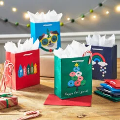 Hallmark 6.5" Sweet Surprises 8-Pack Small Christmas Gift Bags Assortment -Hallmark popular shop Assorted Small Christmas Gift Bags 5XGB1430 02