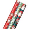 Hallmark Very Vintage Christmas 3-Pack Assortment Wrapping Paper, 120 Sq. Ft.