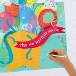 Hallmark 16" Fun Balloons Pop-Up Jumbo Birthday Card 17 Hallmark 16" Fun Balloons Pop-Up Jumbo Birthday Card -Hallmark popular shop Balloons for Fun Birthday Card 1299CBG1009 07