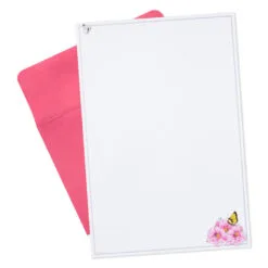 Hallmark Marjolein Bastin Pink Flowers Stationery Set, 40 Sheets -Hallmark popular shop Bastin Pink Flowers Blank Sheets Stationery Set 1STN1142 04
