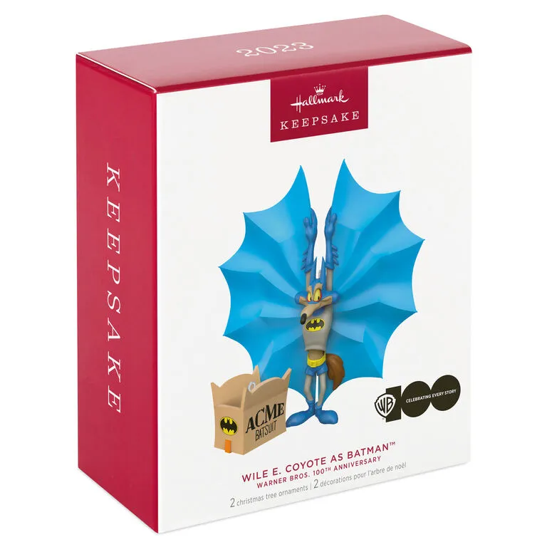 Hallmark Looney Tunes™ Wile E. Coyote™ As Batman™ Ornaments, Set Of 2 6 Hallmark Looney Tunes™ Wile E. Coyote™ As Batman™ Ornaments, Set Of 2 - Image 4