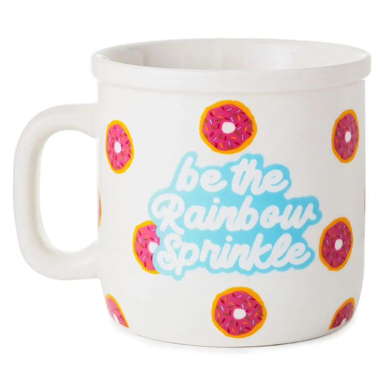 Hallmark Be The Rainbow Sprinkle Ceramic Mug, 15 Oz. 3 Hallmark Be The Rainbow Sprinkle Ceramic Mug, 15 Oz.