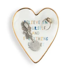 Demdaco Believe In Yourself Art Heart Trinket Dish -Hallmark popular shop Believe In Yourself Art Heart Trinket Dish 1003480395 03