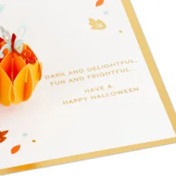 Hallmark Fun And Frightful 3D Pop-Up Halloween Card -Hallmark popular shop Black Cat on Pumpkins 3D PopUp Halloween Card 1299IEH1003 03