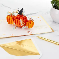Hallmark Fun And Frightful 3D Pop-Up Halloween Card -Hallmark popular shop Black Cat on Pumpkins 3D PopUp Halloween Card 1299IEH1003 08