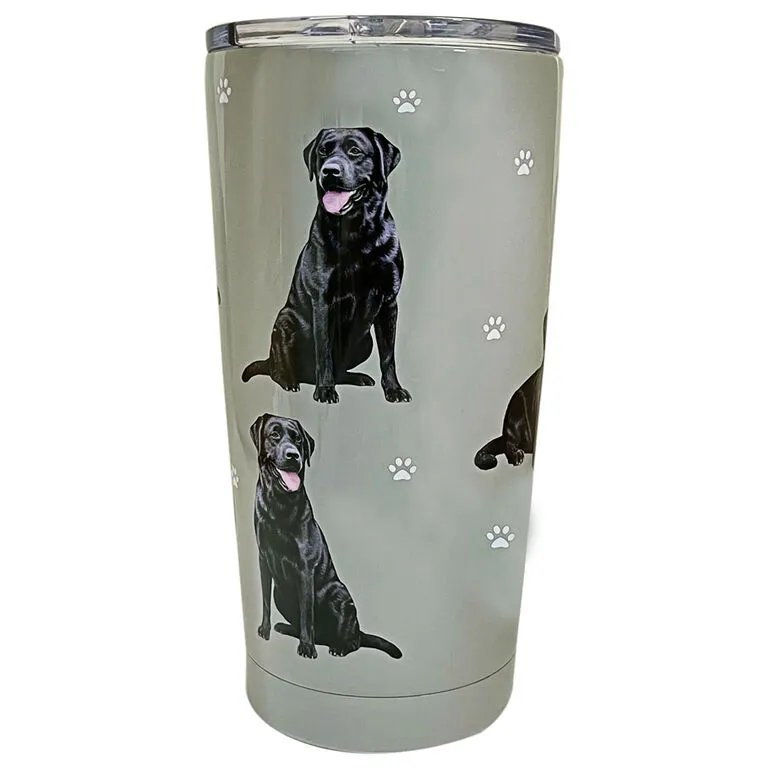 E&S Pets Black Labrador Stainless Steel Tumbler, 20 Oz. 3 E&S Pets Black Labrador Stainless Steel Tumbler, 20 Oz.