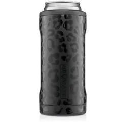 BruMate Onyx Leopard Stainless Steel Skinny Can Cooler, 12 Oz.