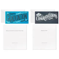 Hallmark Sophisticated Assorted Money Holder Graduation Cards, Pack Of 36 -Hallmark popular shop Blue Black Money Holder Graduation Cards Assortment 5GEY1002 03