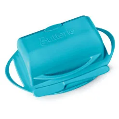 Aqua Butterie Flip-Top Butter Dish -Hallmark popular shop Blue Plastic FlipTop Butter Dish With Knife BTRAQU1009 03