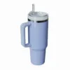 Blue Insulated Stainless Steel Travel Mug With Straw, 40 Oz. 1 Blue Insulated Stainless Steel Travel Mug With Straw, 40 Oz. -Hallmark popular shop Blue Stainless Steel Travel Mug With Handle and Straw P218 01