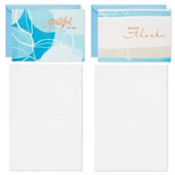 Hallmark Blue Watercolor Assortment Blank Sympathy Thank-You Notes, Pack Of 24 12 Hallmark Blue Watercolor Assortment Blank Sympathy Thank-You Notes, Pack Of 24 -Hallmark popular shop Blue Watercolor Assortment Sympathy ThankYou Notes 5STZ1137 04