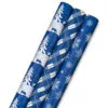 Hallmark Blue And White 3-Pack Holiday Wrapping Paper Assortment, 120 Sq. Ft. 1 Hallmark Blue And White 3-Pack Holiday Wrapping Paper Assortment, 120 Sq. Ft. -Hallmark popular shop Blue and White Holiday Wrapping Paper Assortment 5JXW1256 01