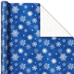 Hallmark Blue And White 3-Pack Holiday Wrapping Paper Assortment, 120 Sq. Ft. -Hallmark popular shop Blue and White Holiday Wrapping Paper Assortment 5JXW1256 05