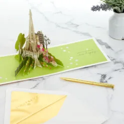 Hallmark Bonjour Eiffel Tower 3D Pop-Up Hello Card -Hallmark popular shop Bonjour Eiffel Tower 3D PopUp Hello Card 1299LAD9664 08
