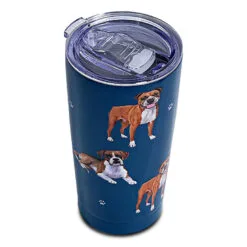 E&S Pets Boxer Stainless Steel Tumbler, 20 Oz. 5 E&S Pets Boxer Stainless Steel Tumbler, 20 Oz. -Hallmark popular shop Boxers on Blue Stainless Steel Tumbler 1156 02