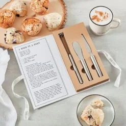 Breakfast Tools In Cardboard Book Box, Set Of 3 -Hallmark popular shop Breakfast Tools in Cardboard Book Box J2320 04