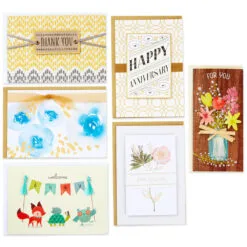 Hallmark Premium Assorted Handmade All-Occasion Cards In Leaf Print Organizer, Box Of 24 17 Hallmark Premium Assorted Handmade All-Occasion Cards In Leaf Print Organizer, Box Of 24 -Hallmark popular shop Bulk Handmade AllOccasion Cards in Storage Box 5EDX1107 06