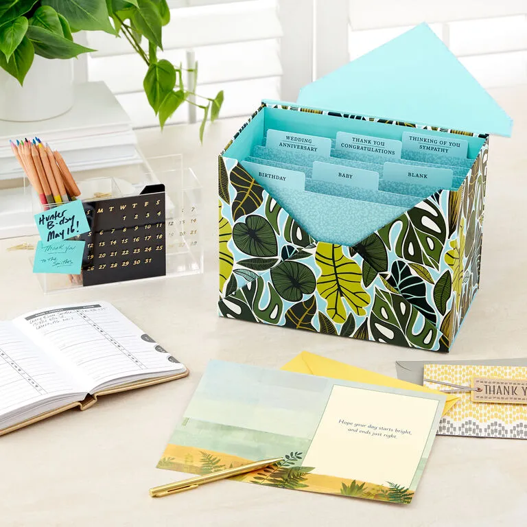 Hallmark Premium Assorted Handmade All-Occasion Cards In Leaf Print Organizer, Box Of 24 12 Hallmark Premium Assorted Handmade All-Occasion Cards In Leaf Print Organizer, Box Of 24 - Image 10