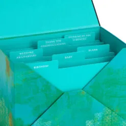 Hallmark Assorted Mahogany All-Occasion Greeting Cards In Green Watercolor Organizer, Box Of 24 -Hallmark popular shop Bulk Pack Assorted Mahogany Cards in Storage Box 5EBN1044 05