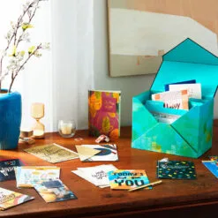 Hallmark Assorted Mahogany All-Occasion Greeting Cards In Green Watercolor Organizer, Box Of 24 -Hallmark popular shop Bulk Pack Assorted Mahogany Cards in Storage Box 5EBN1044 06