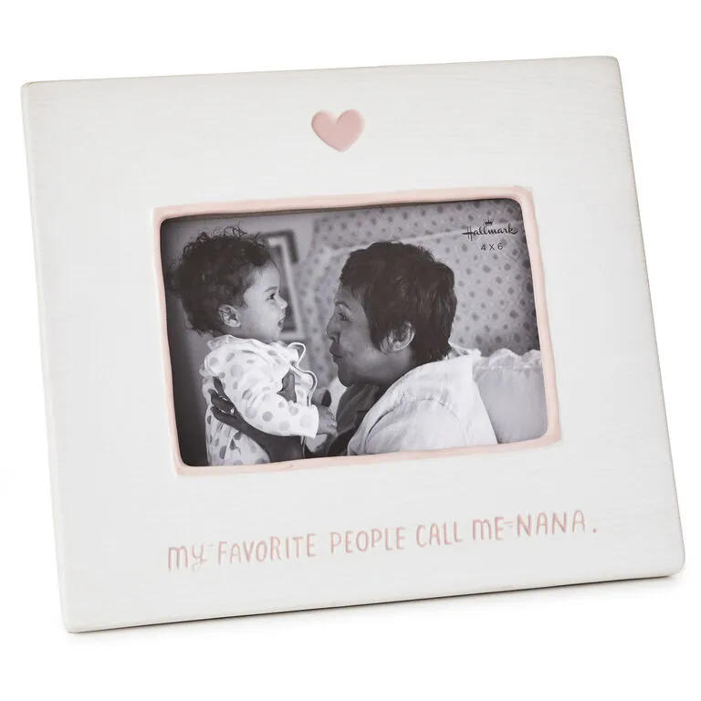 Hallmark My Favorite People Call Me Nana Ceramic Picture Frame, 4x6 3 Hallmark My Favorite People Call Me Nana Ceramic Picture Frame, 4x6