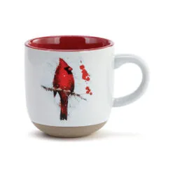 Cardinal And Holly Mug And Matching Card