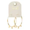 Chromacolor Miyuki Bead Neutral, Multicolor And Gold Large Hoop Earrings 2 Chromacolor Miyuki Bead Neutral, Multicolor And Gold Large Hoop Earrings -Hallmark popular shop Chromacolor Miyuki Beads NeutralGold Hoop Earrings ML003 01