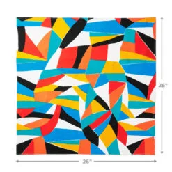 Hallmark 26" Colorful Abstract Fabric Gift Wrap With Elastic Band -Hallmark popular shop Colorful Abstract Fabric Gift Wrap With Elastic Band 1299EJR6379 04