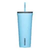 Corkcicle Santorini Aqua Stainless Steel Tumbler, 24oz. -Hallmark popular shop Corkcicle Aqua Blue Tumbler With Lid and Straw 2224SAN 01