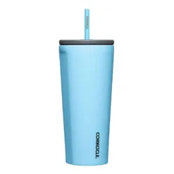 Corkcicle Santorini Aqua Stainless Steel Tumbler, 24oz. 5 Corkcicle Santorini Aqua Stainless Steel Tumbler, 24oz. -Hallmark popular shop Corkcicle Aqua Blue Tumbler With Lid and Straw 2224SAN 02