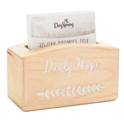 Hallmark Daily Hope 30-Day Promise Box With Inspirational Cards -Hallmark popular shop Daily Hope Wood Promise Box and 30 Inspirational Cards 1BMK1602 03