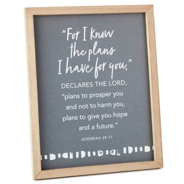 Hallmark The Plans I Have For You Framed Quote Sign, 8x10 3 Hallmark The Plans I Have For You Framed Quote Sign, 8x10