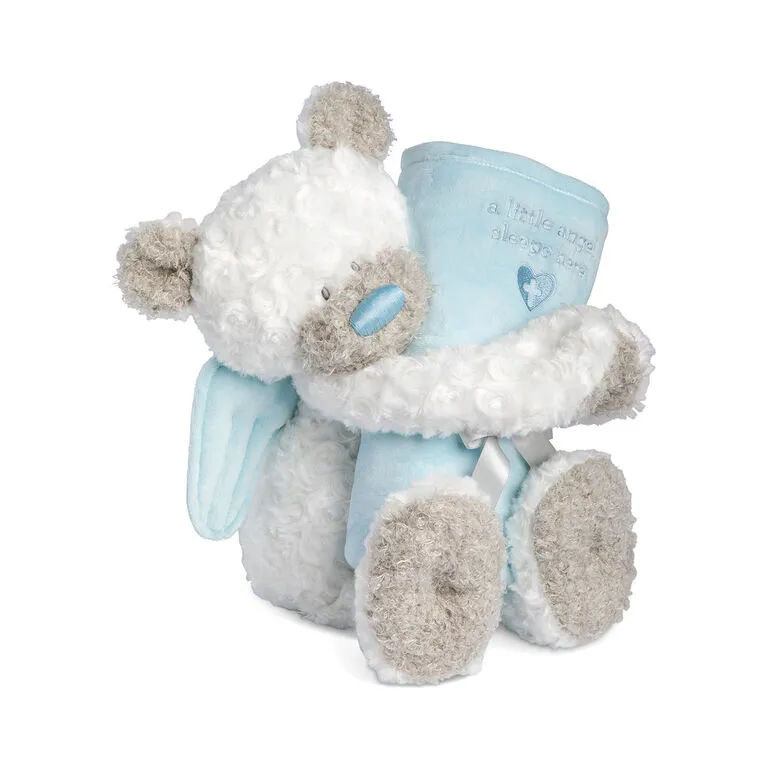 Demdaco Guardian Angel Bear And Blue Blanket, Set Of 2 5 Demdaco Guardian Angel Bear And Blue Blanket, Set Of 2 - Image 3