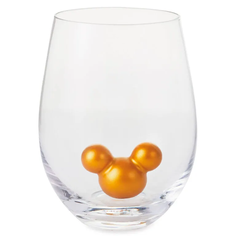 Hallmark Disney Mickey Mouse Ears Silhouette Stemless Glass, 13 Oz. 3 Hallmark Disney Mickey Mouse Ears Silhouette Stemless Glass, 13 Oz.