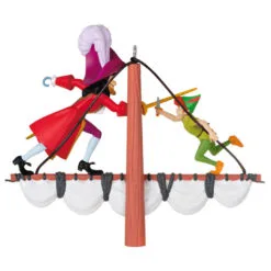 Hallmark Disney Peter Pan 70th Anniversary Swashbuckling Showdown Ornament -Hallmark popular shop Disney Peter Pan and Hook Keepsake Ornament 2499QXD6617 06