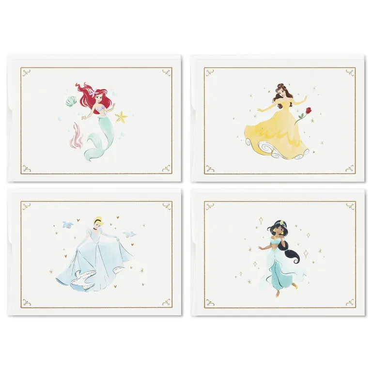 Hallmark Disney Princess Assorted Boxed Blank Note Cards Multipack, Pack Of 24 3 Hallmark Disney Princess Assorted Boxed Blank Note Cards Multipack, Pack Of 24