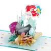 Hallmark Disney The Little Mermaid Wishing You Happiness 3D Pop-Up Card -Hallmark popular shop Disney The Little Mermaid Ariel 3D PopUp Card for Her 1499LAD2902 01