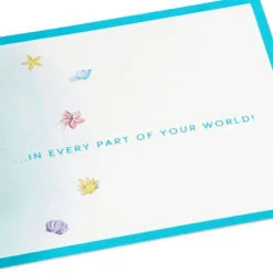 Hallmark Disney The Little Mermaid Wishing You Happiness 3D Pop-Up Card -Hallmark popular shop Disney The Little Mermaid Ariel 3D PopUp Card for Her 1499LAD2902 03