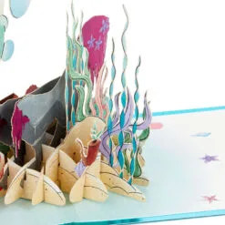 Hallmark Disney The Little Mermaid Wishing You Happiness 3D Pop-Up Card -Hallmark popular shop Disney The Little Mermaid Ariel 3D PopUp Card for Her 1499LAD2902 05