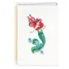 Hallmark Disney The Little Mermaid Ariel Happy Wish Quilled Paper Handmade Card -Hallmark popular shop Disney The Little Mermaid Ariel Quilled Paper Card 1299LAD2858 01
