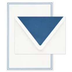 Hallmark Double Blue Border Stationery Set, Box Of 20 -Hallmark popular shop Double Blue Border Stationery Set 1499STN1136 03