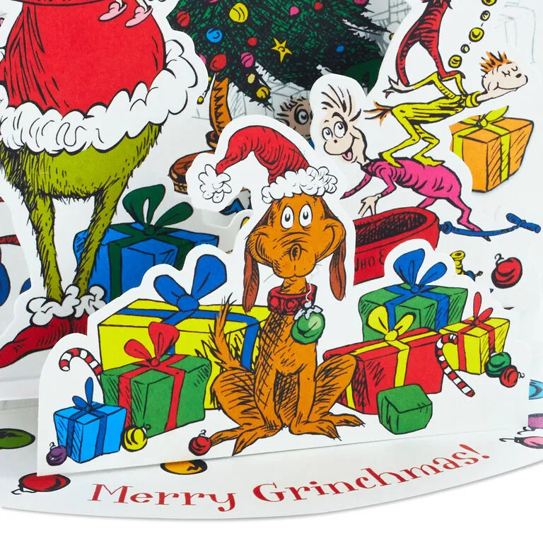 Hallmark Dr. Seuss™ How The Grinch Stole Christmas! 3D Pop-Up Boxed Christmas Cards, Pack Of 8 6 Hallmark Dr. Seuss™ How The Grinch Stole Christmas! 3D Pop-Up Boxed Christmas Cards, Pack Of 8 - Image 4