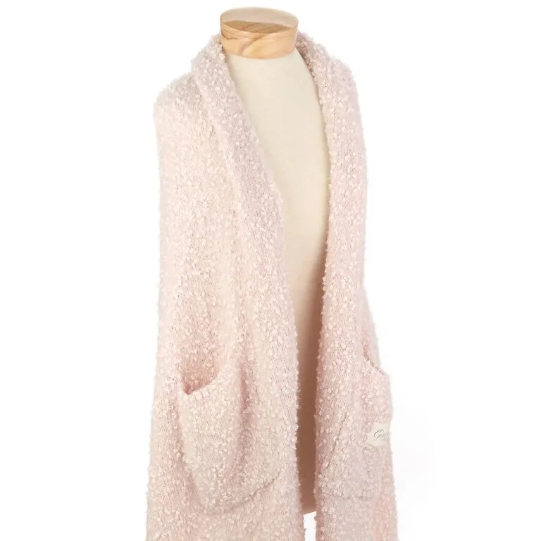 Dusty Pink Giving Shawl 6 Dusty Pink Giving Shawl - Image 4