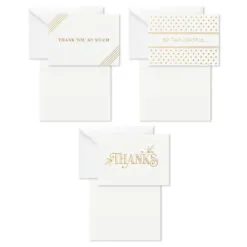 Hallmark Elegant Dimensions Boxed Blank Thank-You Notes Assortment, Pack Of 120 -Hallmark popular shop Elegant Dimensions Assorted Boxed ThankYou Cards 5STZ1161 03