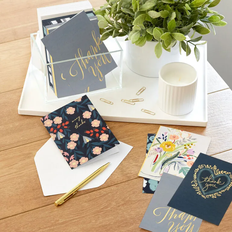 Hallmark Elegant Florals Boxed Blank Thank-You Notes Assortment, Pack Of 48 8 Hallmark Elegant Florals Boxed Blank Thank-You Notes Assortment, Pack Of 48 - Image 6