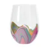 Enesco EttaVee In The Groove Stemless Wine Glass, 18 Oz. -Hallmark popular shop EttaVee Colorful Marbled Stemless Wine Glass 6012421 01