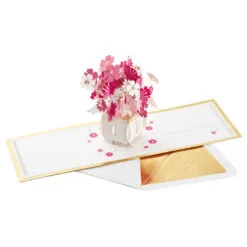 Hallmark Happy Thoughts Flower Bouquet 3D Pop-Up Thinking Of You Card -Hallmark popular shop Flower Bouquet 3D PopUp Thinking of You Card 1299LAD9644 04